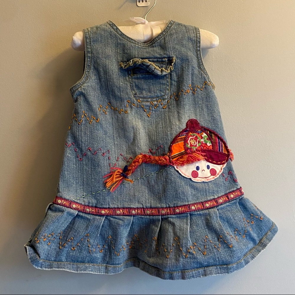 Toddler denim sleeveless Dress size 24 months